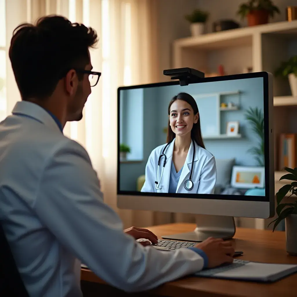 Modern office workspace