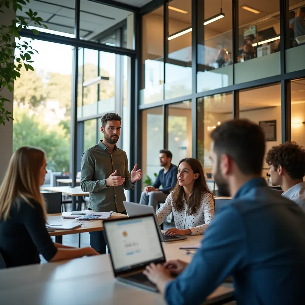 Professional business solutions illustration